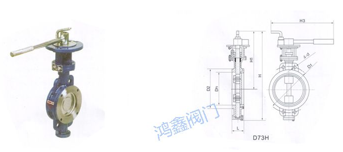 對(duì)夾式硬密封蝶閥結(jié)構(gòu)圖